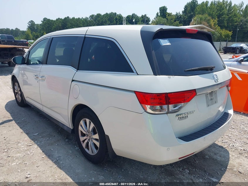 Vin: 5fnrl5h61fb026878, lot: 46325388, honda odyssey ex-l 20153