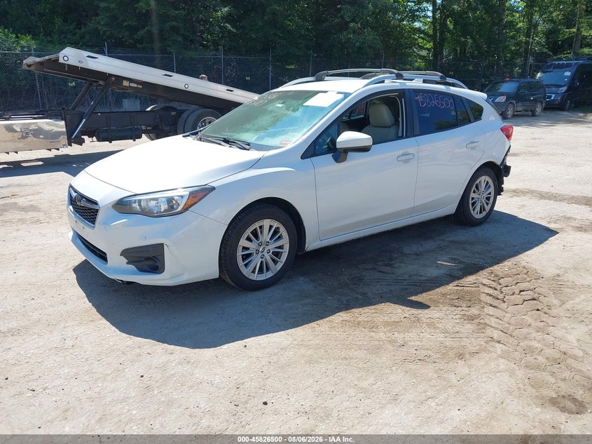 Vin: 4s3gtab66j3724658, lot: 46325401, subaru impreza 2.0i premium 20182
