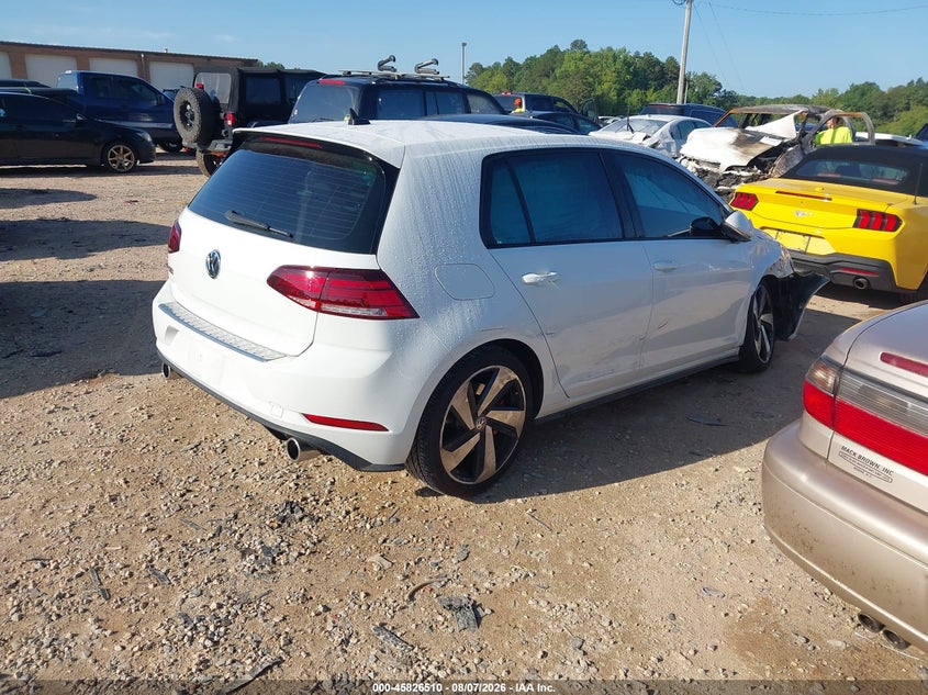 Vin: 3vw6t7au7km029715, lot: 46325411, volkswagen golf gti 2.0t autobahn/2.0t rabbit edition/2.0t s/2.0t se 20194