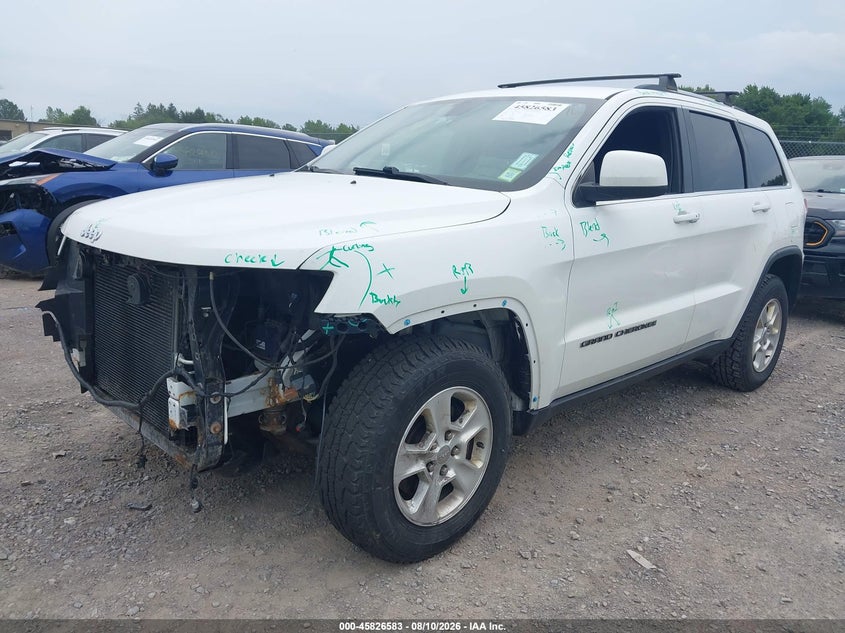 2017 Jeep Grand Cherokee Laredo, Front End, IAAI, VIN 1C4RJFAG8HC660204 — photo 2