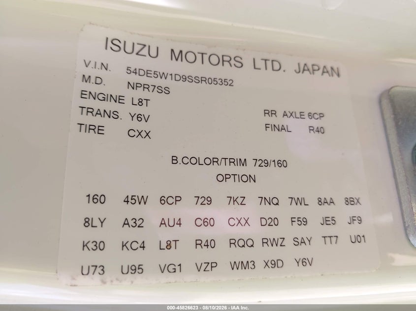2025 ISUZU NRR auction photo 8