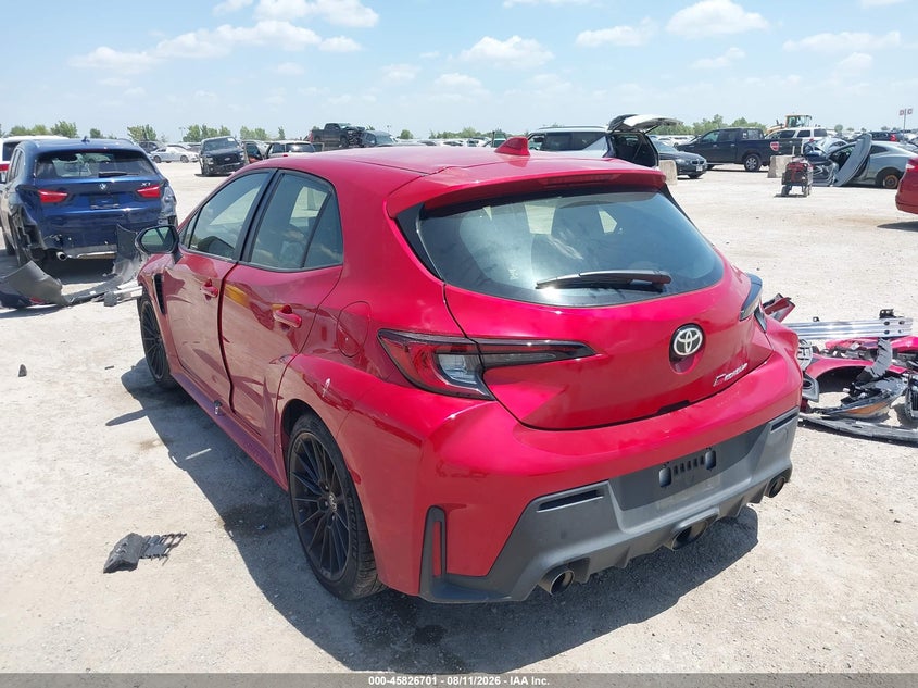 TOYOTA GR COROLLA 2023 VIN JTNABAAE3PA001478