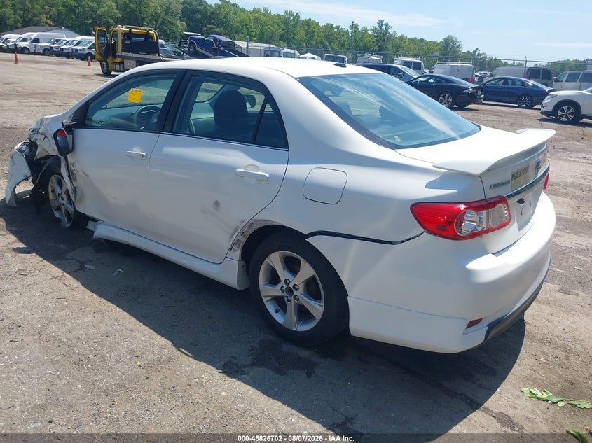 Vin: 2t1bu4ee4cc918563, lot: 46325603, toyota corolla s 20123