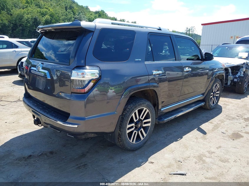 Vin: jtebu5jr6j5499426, lot: 46325612, toyota 4runner limited 20184
