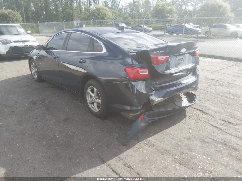 Vin: 1g1zb5stxgf299552, lot: 46325617, chevrolet malibu ls 20163