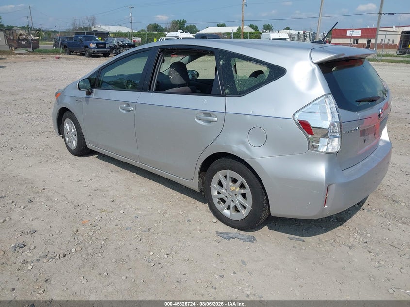 Vin: jtdzn3eu5d3272635, lot: 46325625, toyota prius v three 20133