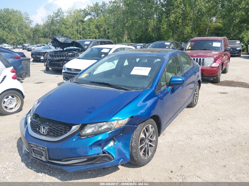 Vin: 19xfb2f86ee060960, lot: 46325628, honda civic ex 20142