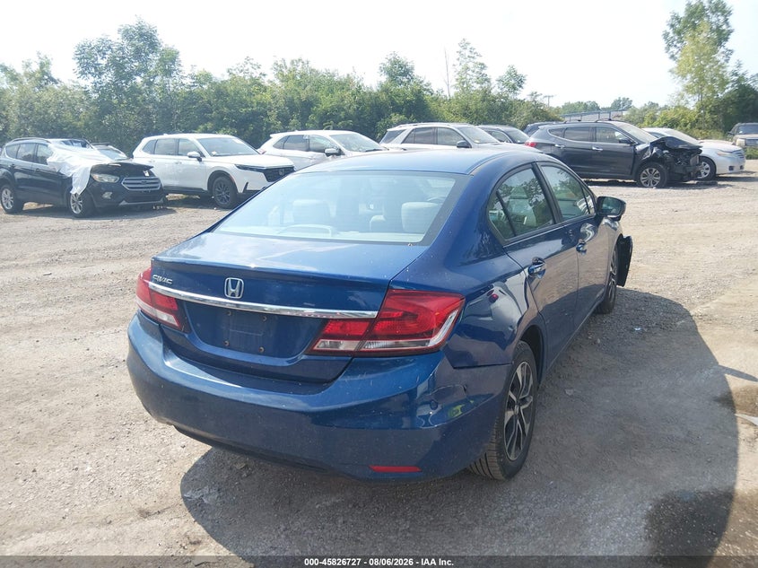 Vin: 19xfb2f86ee060960, lot: 46325628, honda civic ex 20144
