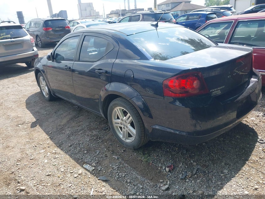 Vin: 1c3cdzcbxcn142158, lot: 46325644, dodge avenger sxt 20123