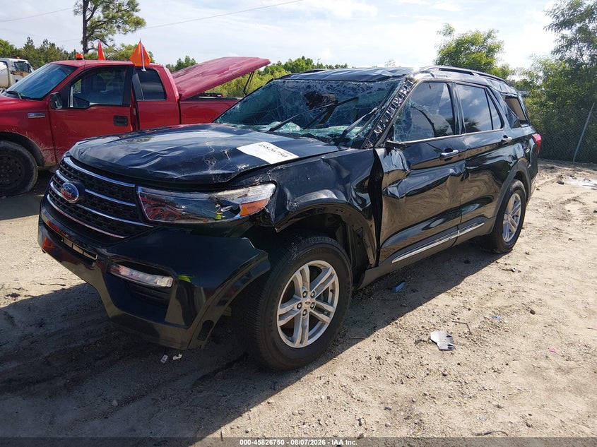 Vin: 1fmsk8dh7lgc64681, lot: 46325651, ford explorer xlt 20202