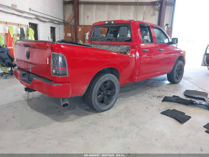 Vin: 1c6rr7fg4ks577705, lot: 46325658, ram 1500 classic express  4x4 6'4 box 20194
