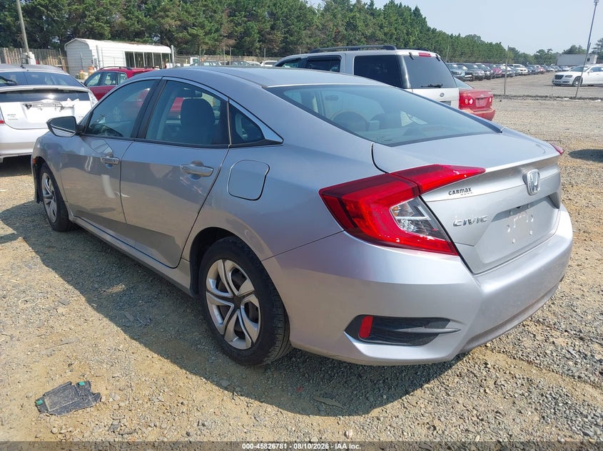 2016 HONDA CIVIC SEDAN 2.0L I-4 DOHC, VVT, 158HP