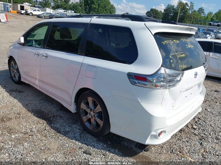 Vin: 5tdxk3dc5es437169, lot: 46325763, toyota sienna se 8 passenger 20143
