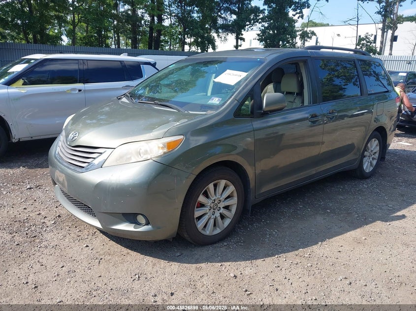 Vin: 5tddk3dc0cs040744, lot: 46325799, toyota sienna xle 7 passenger 20122