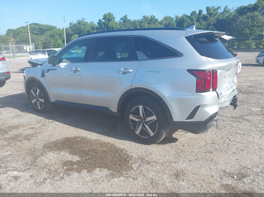 Vin: 5xyrl4lc5mg054843, lot: 46325815, kia sorento s 20213