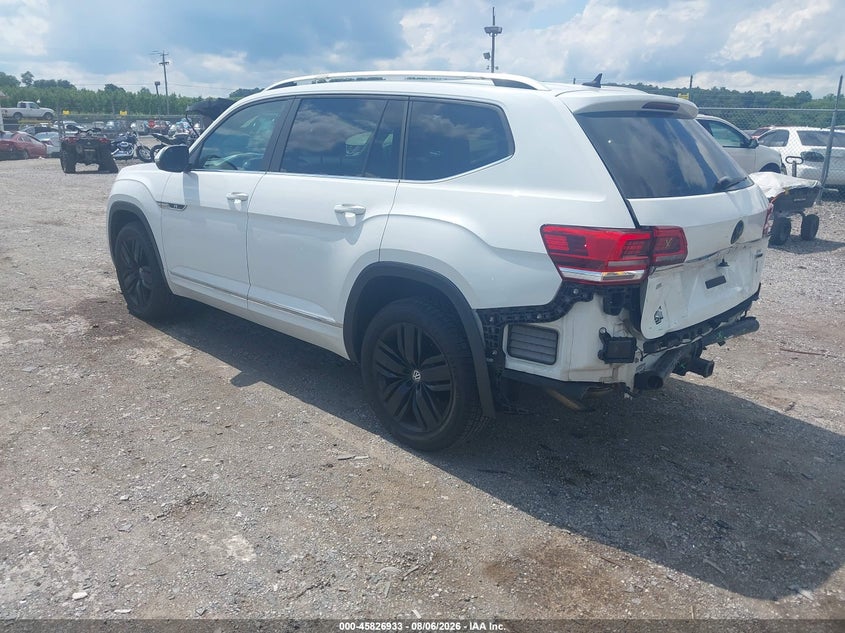 Vin: 1v2rr2ca0kc539098, lot: 46325834, volkswagen atlas 3.6l v6 sel r-line 20193
