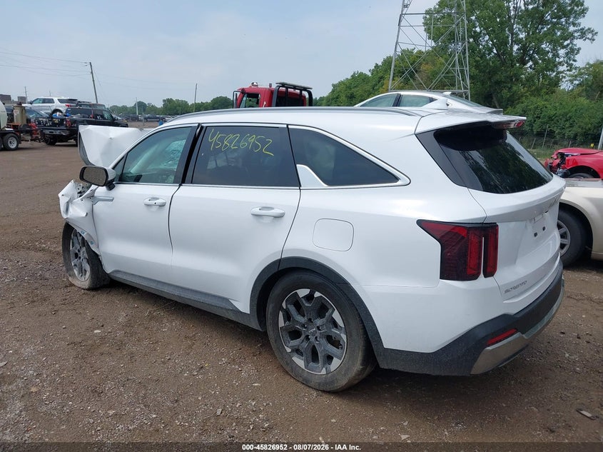 Vin: 5xyrl4jc7sg322100, lot: 46325853, kia sorento s 20253
