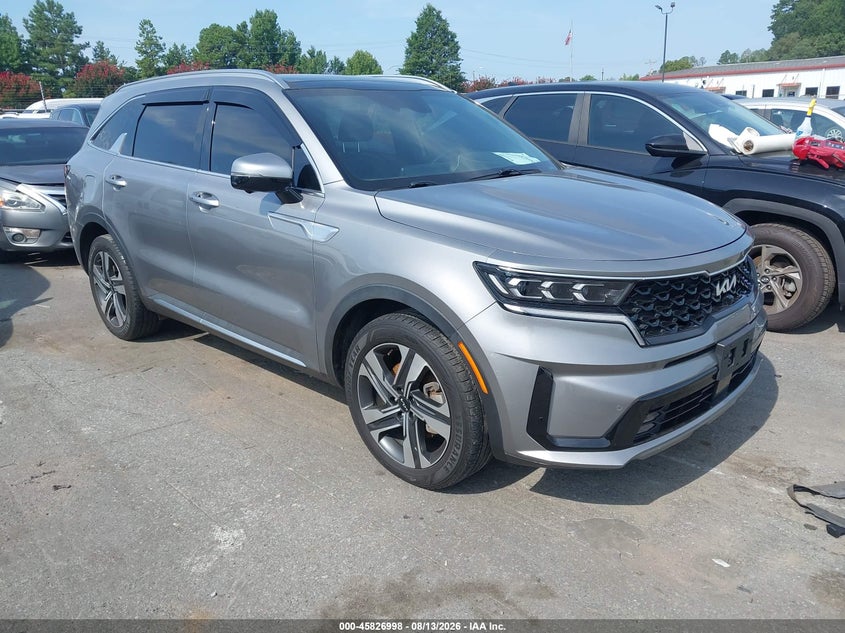 Vin: kndrmdlh2n5068962, lot: 46325899, kia sorento plug-in hybrid sx prestige 20221