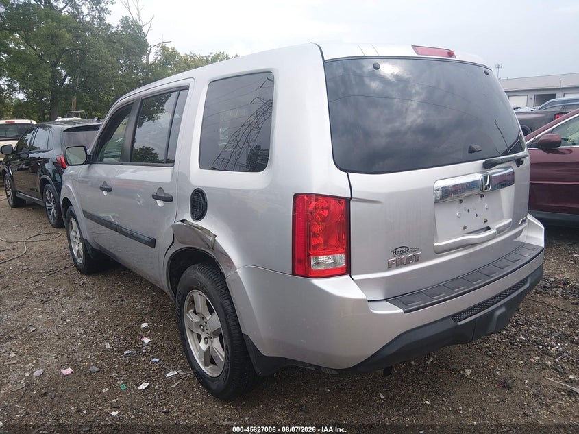 Vin: 5fnyf4h20fb028955, lot: 46325907, honda pilot lx 20153