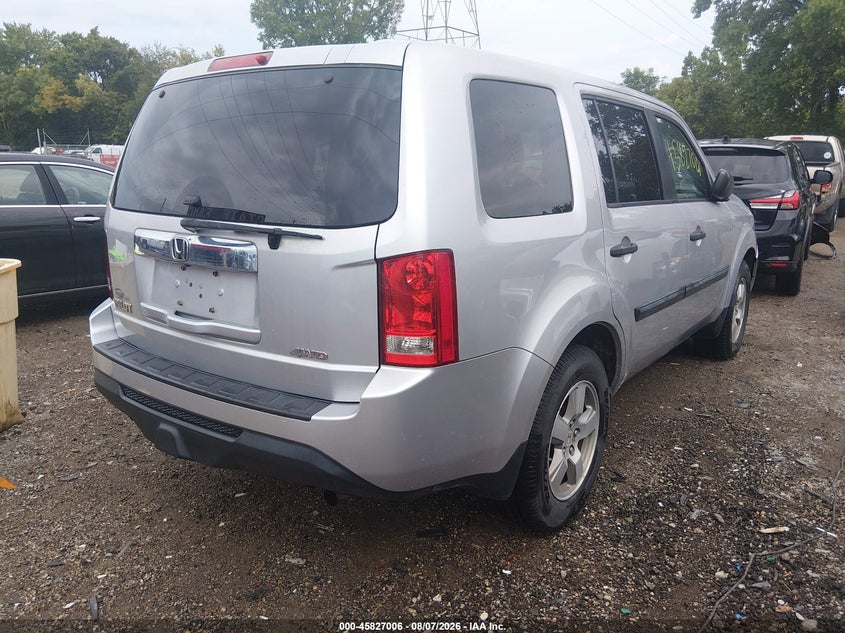Vin: 5fnyf4h20fb028955, lot: 46325907, honda pilot lx 20154