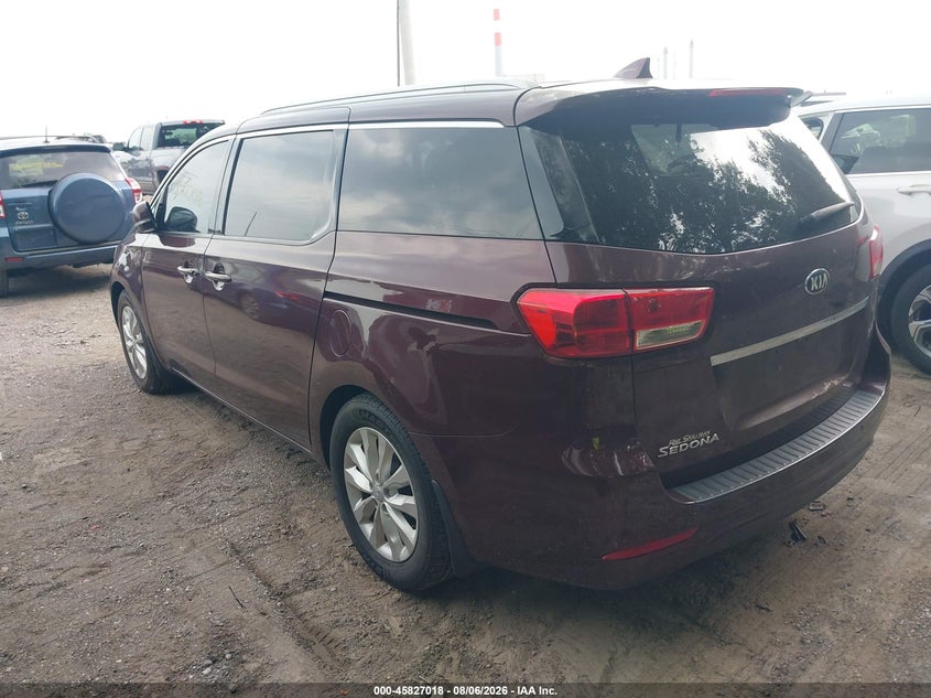 Vin: kndmc5c14g6128680, lot: 46325919, kia sedona ex 20163