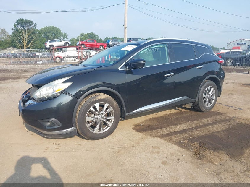 Vin: 5n1az2mh5gn136719, lot: 46325921, nissan murano platinum/s/sl/sv 20162