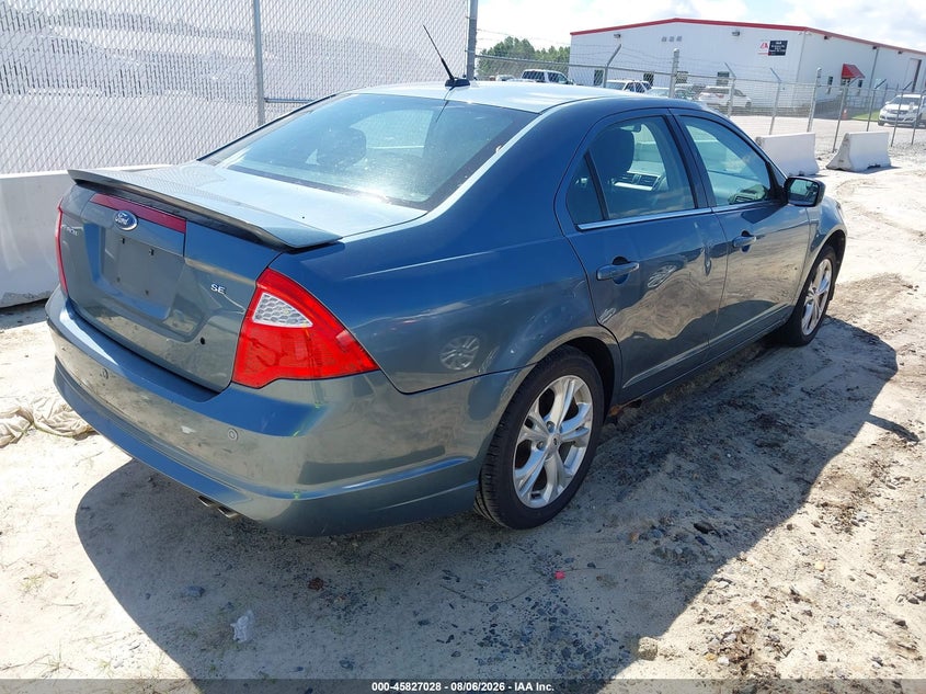 Vin: 3fahp0ha0cr244429, lot: 46325929, ford fusion se 20124