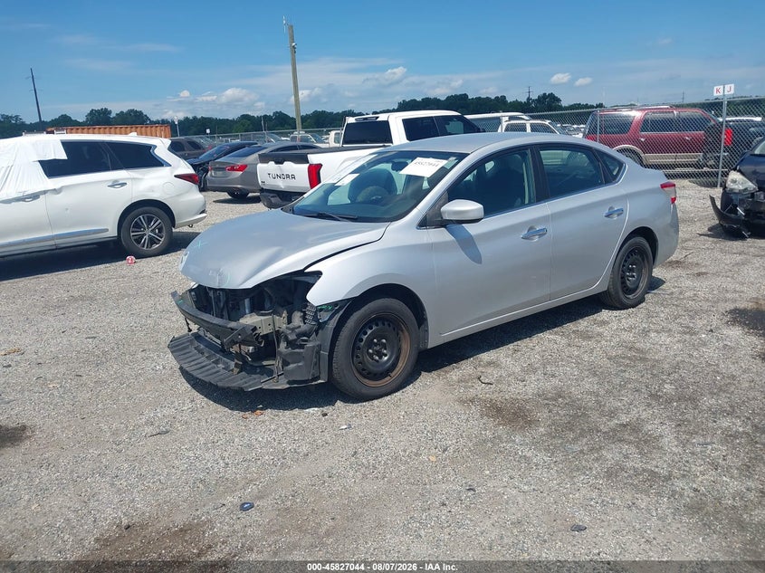 Vin: 3n1ab7ap9el687124, lot: 46325945, nissan sentra fe+ s/fe+ sv/s/sl/sr/sv 20142