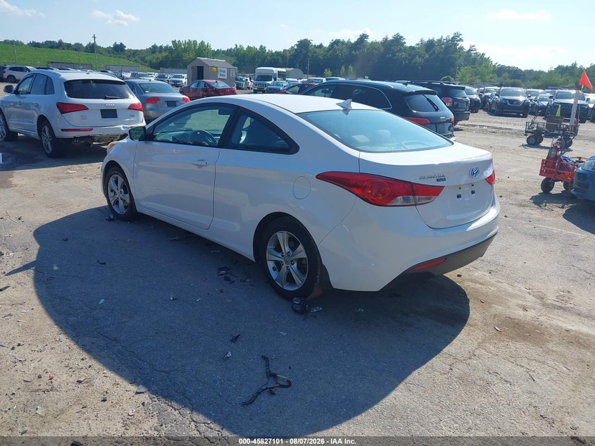 Vin: kmhdh6aexdu012402, lot: 46326002, hyundai elantra gs 20133