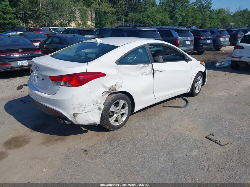 Vin: kmhdh6aexdu012402, lot: 46326002, hyundai elantra gs 20134