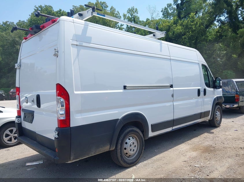 Vin: 3c6mrvjg0pe539226, lot: 46326008, ram promaster 3500 cargo van high roof 159 wb ext 20234