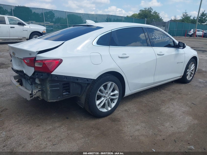 Vin: 1g1zd5st4jf228493, lot: 46326036, chevrolet malibu lt 20184