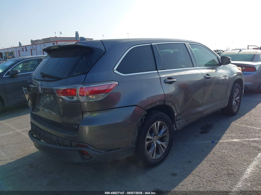 2014 TOYOTA HIGHLANDER auction photo 4