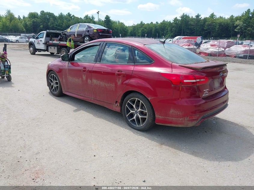 Vin: 1fadp3f28fl321143, lot: 46326057, ford focus se 20153