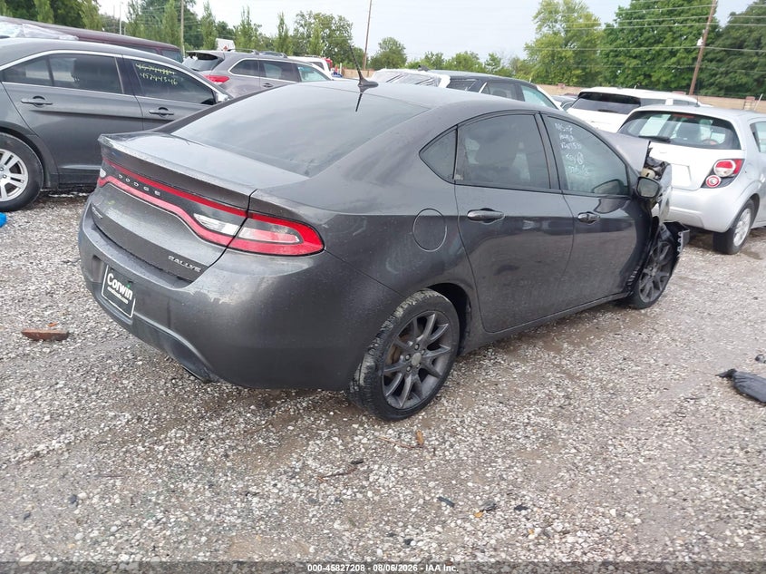 Vin: 1c3cdfbbxfd298520, lot: 46326109, dodge dart sxt 20154