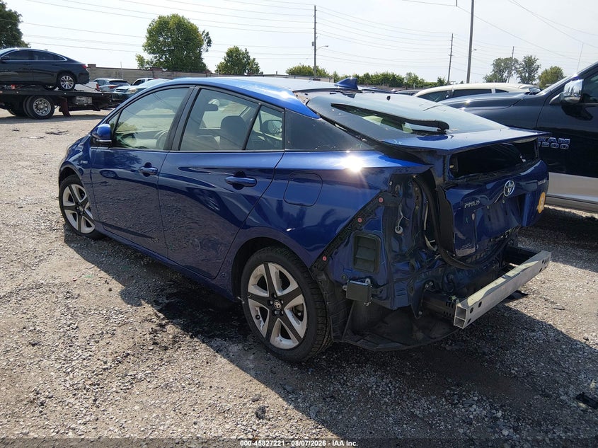 Vin: jtdkarfu3h3045898, lot: 46326122, toyota prius three touring 20173