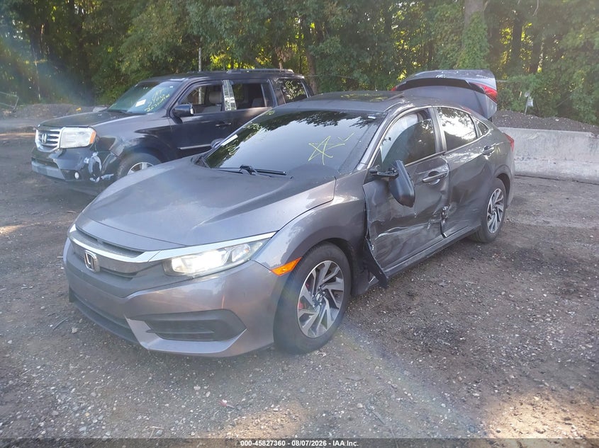 Vin: 19xfc2f78he201486, lot: 46326261, honda civic ex 20172