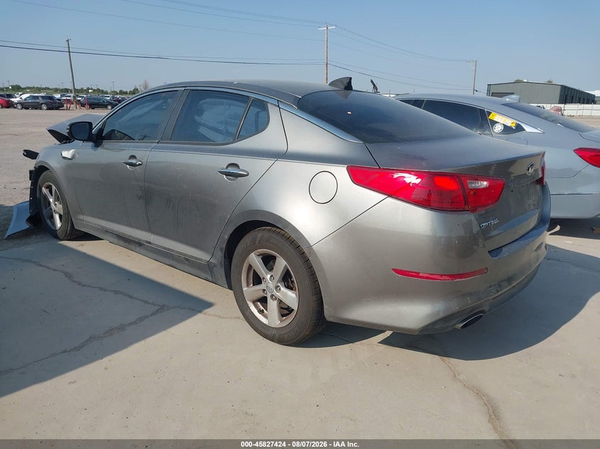 Vin: 5xxgm4a70fg459297, lot: 46326325, kia optima lx 20153