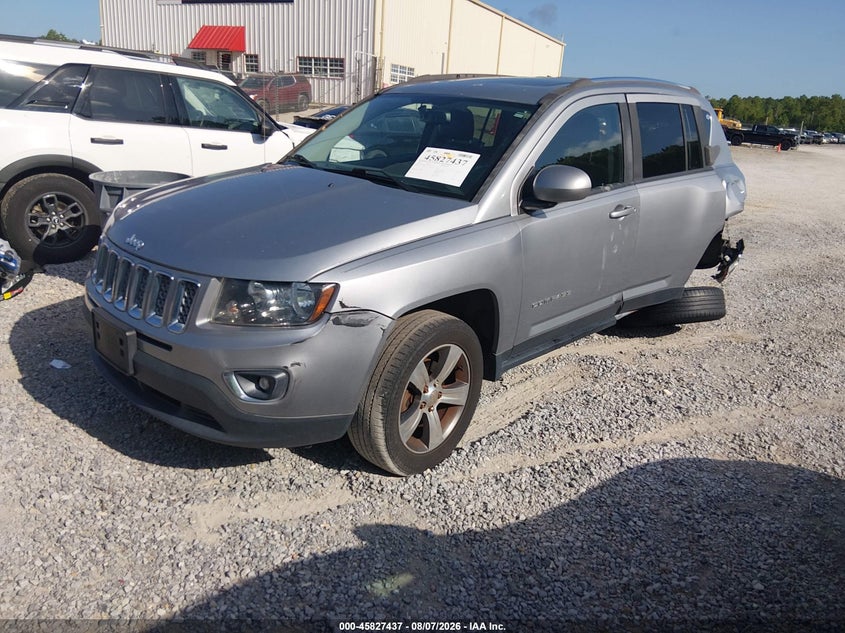 Vin: 1c4njdeb1hd107583, lot: 46326338, jeep compass high altitude 20172