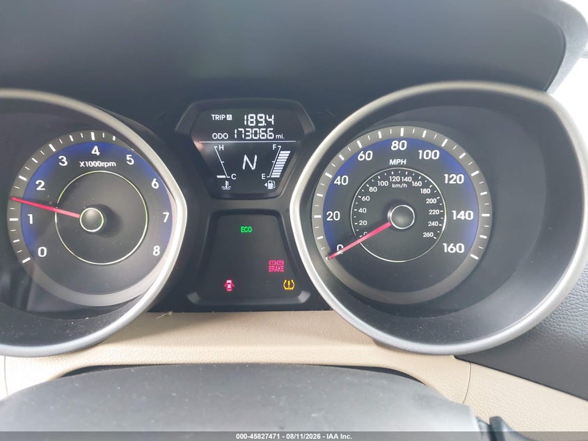 2013 HYUNDAI ELANTRA auction photo 7
