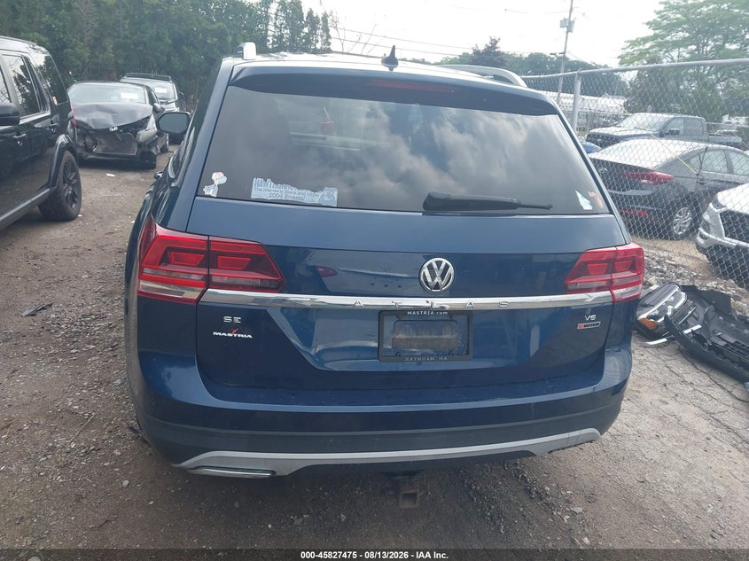 VOLKSWAGEN ATLAS 2018 VIN 1V2LR2CA2JC541875
