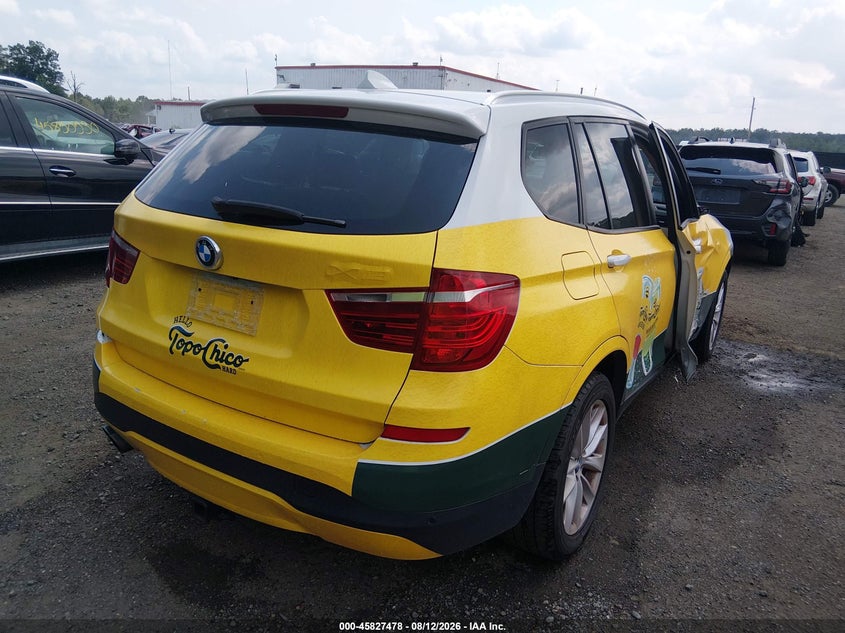 Vin: 5uxwx9c51g0d64537, lot: 46326379, bmw x3 xdrive28i 20164