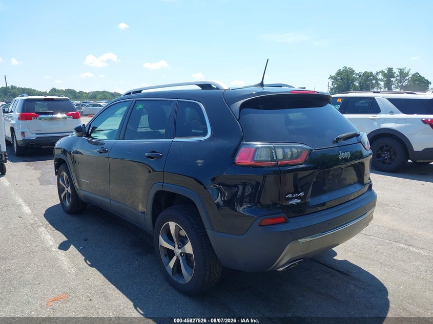Vin: 1c4pjmdx9kd252707, lot: 46326427, jeep cherokee limited 4x4 20193