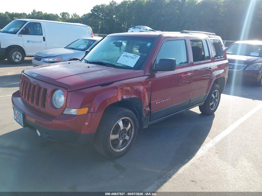 Vin: 1c4njrbb9hd106358, lot: 46326428, jeep patriot sport 20172