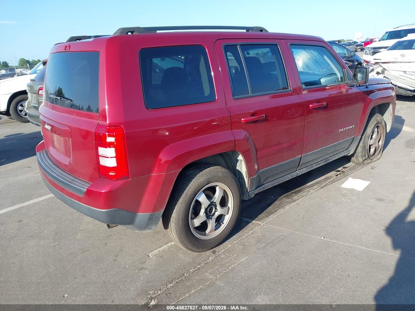 Vin: 1c4njrbb9hd106358, lot: 46326428, jeep patriot sport 20174