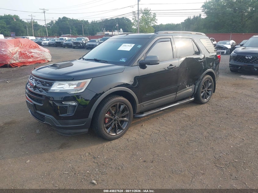 Vin: 1fm5k8d88jgc56776, lot: 46326429, ford explorer xlt 20182