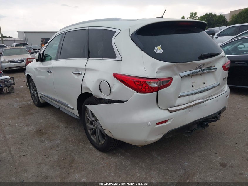 Vin: 5n1al0mm7dc307027, lot: 46326461, infiniti jx35 20133