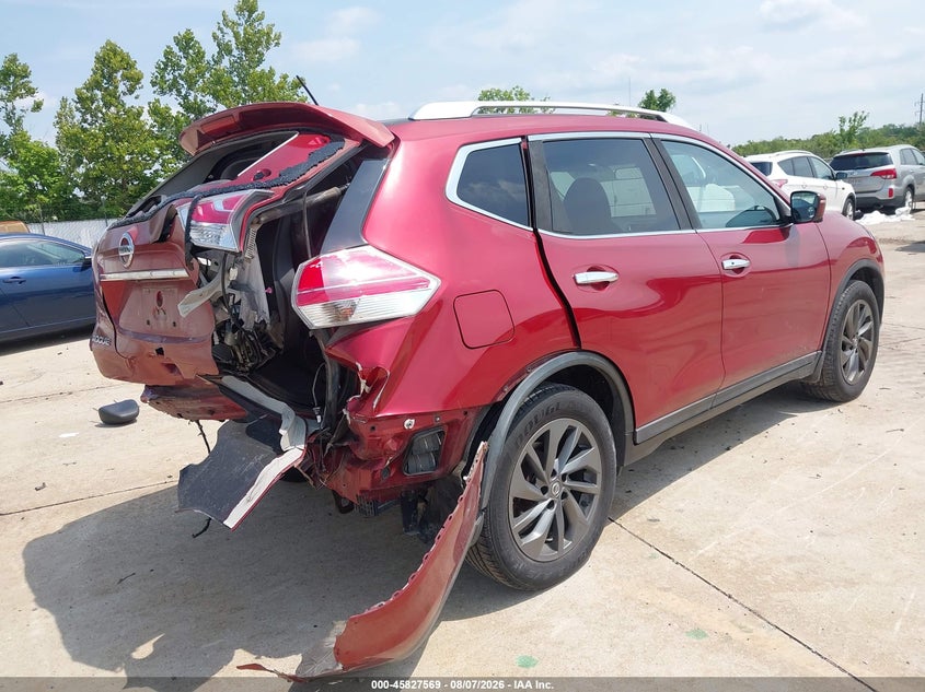 Vin: knmat2mt4gp734184, lot: 46326470, nissan rogue sl 20164
