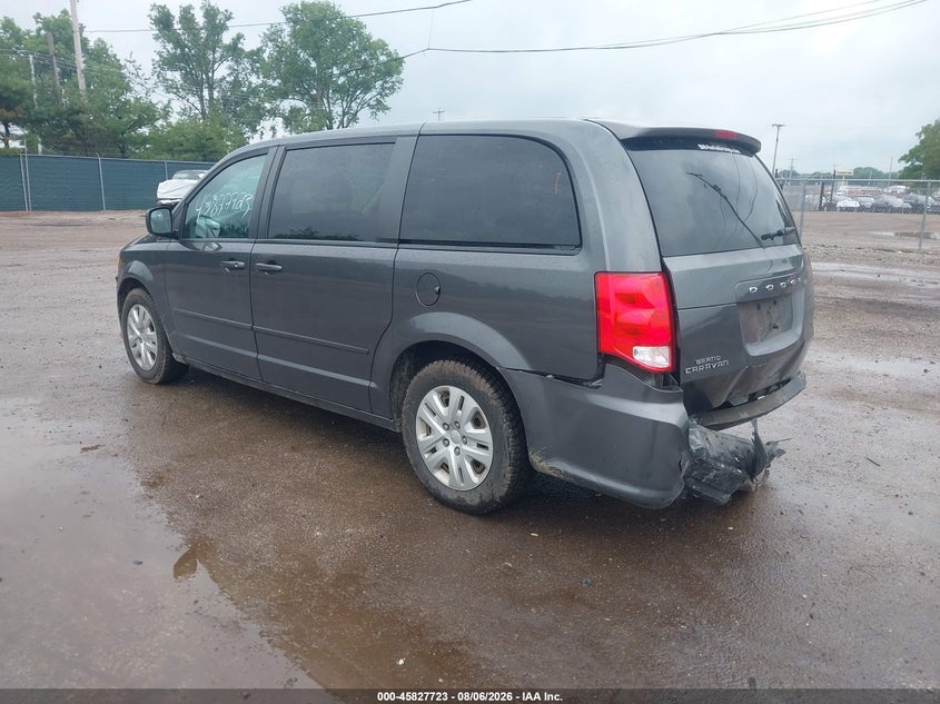 Vin: 2c4rdgbgxhr851495, lot: 46326624, dodge grand caravan se 20173