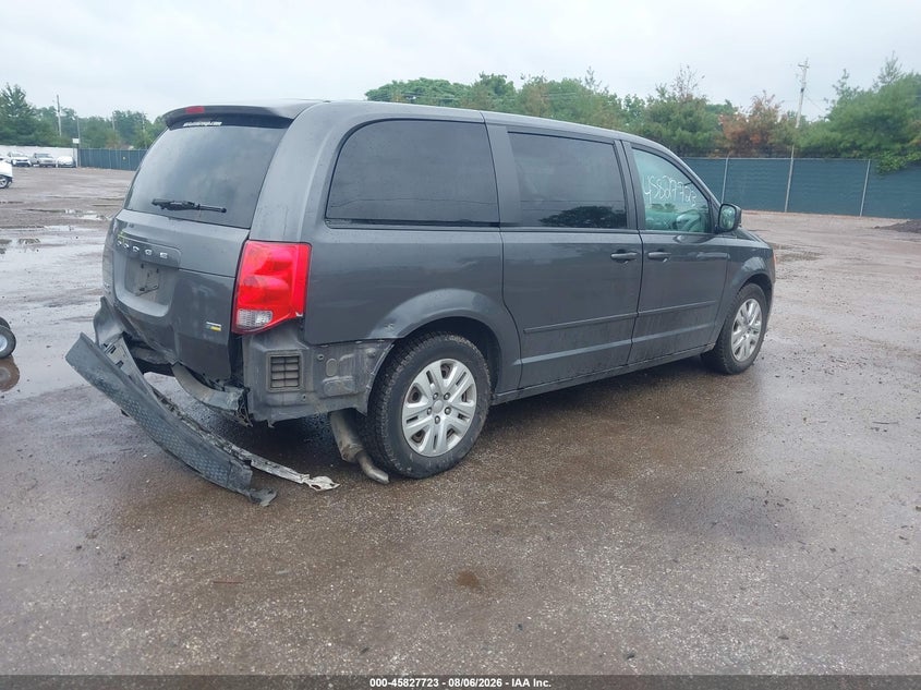Vin: 2c4rdgbgxhr851495, lot: 46326624, dodge grand caravan se 20174